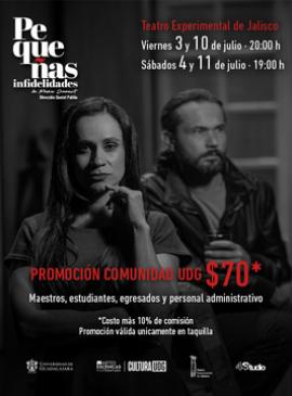Cartel de Puesta en escena: Pequeñas infidelidades