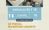 Cartel de Sé poesía, micrófono abierto