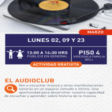 Cartel de El audioclub Cartel de El audioclub