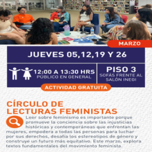 Cartel de Círculo de lecturas feministas