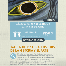 Cartel del Taller de pintura: Los ojos de la historia del arte
