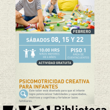 Cartel de Psicomotrocidad creativa para infantes