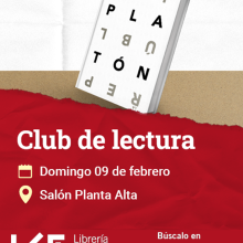 Cartel del Club de Lectura. Kintsugi Filosófico: Título: La República (libro VII)