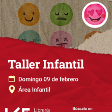 Cartel del Taller infantil. Título: Emocionario