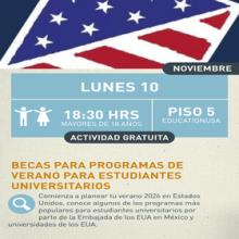 Cartel de las Becas para programas de verano para estudiantes universitarios