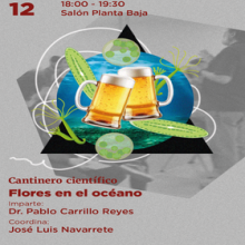 Cartel del Cantinero científico: Flores en el océano