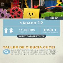 Cartel del Taller de ciencia CUCEI