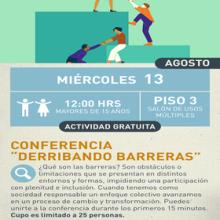 Cartel de Conferencia: Derribando barreras