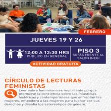 Cartel de Círculo de lecturas feministas