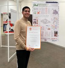 Egresado de la carrera de Arquitectura obtuvo primer lugar en concurso de ASINEA