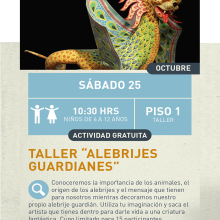 Cartel del Taller “Alebrijes guardianes”