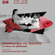 Cartel de Cuentiyoga en familia (2 años en adelante)