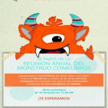Cartel de la Reunión anual del monstruo comelibros Cartel de la Reunión anual del monstruo comelibros
