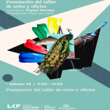 Cartel de la Premiación del taller de artes y oficios