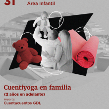 Cartel del Cuentiyoga en familia (2 años en adelante)