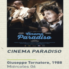 Cartel del Ciclo de cine y literatura: Cinema paradiso