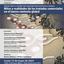 Cartel de Diálogo entre la sociedad civil organizada latinoamericana y europea