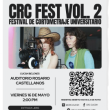 Cartel del Festival CRC vol. 2. Festival de Cortometraje Universitario