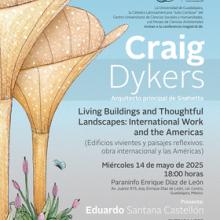 Cartel de Cátedra Latinoamericana Julio Cortázar con Craig Dykers, arquitecto principal de Snøhetta