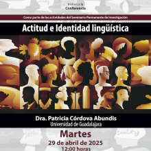 Cartel de la Conferencia: Actitud e Identidad Lingüística
