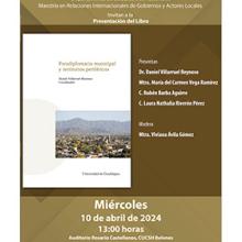 Cartel de la Presentación del libro: Paradiplomacia municipal y territorios periféricos