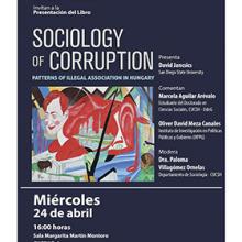 Cartel de la Presentación del libro: Sociology of corruption