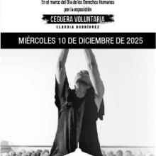 Cartel del Performance en la exposición: Ceguera voluntaria Cartel del Performance en la exposición: Ceguera voluntaria