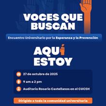 Voces que buscan. Encuentro Universitario por la Esperanza y la Prevención