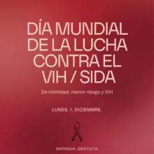 Cartel de la Jornada conmemorativa por el Día Mundial de la Lucha contra el VIH-SIDA