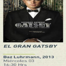 Ciclo de cine juvenil: El gran Gatsby.