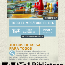 Cartel de Juegos de mesa