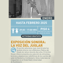 Cartel de la Exposición sonora: La voz del juglar