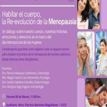 Cartel de Diálogo: Habitar el cuerpo, la Re-evolución de la Menopausia