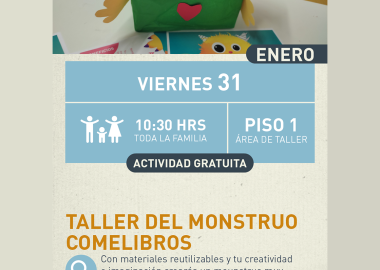 Cartel del Taller del monstruo comelibros