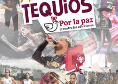 Cartel de Jornada Nacional de Tequios por la Paz y contra las Adicciones