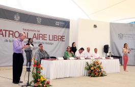 Inauguración del Teatro al Aire Libre de la Preparatoria de San Martín Hidalgo