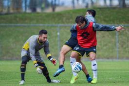 Entrenamiento de los Leones Negros de la Universidad de Guadalajara en la primavera