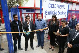 El ciclopuerto resguardará 206 bicicletas y beneficiará la movilidad y seguridad. 