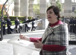 Guardia de honor por el 103 aniversario del natalicio del Ing. Jorge Matute Remus