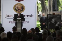Trasladan Restos de Juan José Arreola a la Rotonda de los Jaliscienses Ilustres