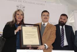 Entrega del pronunciamiento de nivel 1 de la Escuela Preparatoria Regional de Zapotiltic. Asiste el Rector General de la U de G, maestro Itzcóatl Tonatiuh Bravo Padilla.