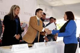 Entrega del pronunciamiento de nivel 1 de la Escuela Preparatoria Regional de Zapotiltic. Asiste el Rector General de la U de G, maestro Itzcóatl Tonatiuh Bravo Padilla.