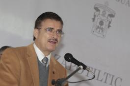 Entrega del pronunciamiento de nivel 1 de la Escuela Preparatoria Regional de Zapotiltic. Asiste el Rector General de la U de G, maestro Itzcóatl Tonatiuh Bravo Padilla.