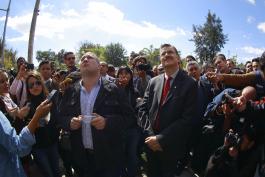 Recorrido comercios en los alrededores del CUCSH. Acude el Rector General, maestro Itzcóatl Tonatiuh Bravo Padilla y el presidente municipal de Guadalajara Enrique Alfaro