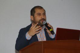 Jornada "Desafío Universiada 2016", presiden Daniel Guzmán Castañeda, José Marcos Garay Álvarez, Adolfo Medina Landeros, Paola Díaz Gómez y psicólogo Javier Rebozo Suárez
