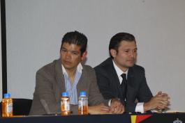 Jornada "Desafío Universiada 2016", presiden Daniel Guzmán Castañeda, José Marcos Garay Álvarez, Adolfo Medina Landeros, Paola Díaz Gómez y psicólogo Javier Rebozo Suárez