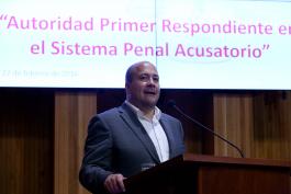 Ceremonia de clausura del Curso “Autoridad como primer respondiente en el proceso penal acusatorio: facultades y obligaciones”
