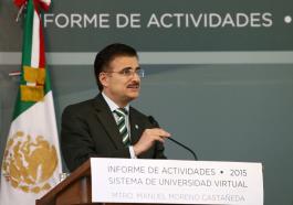 Informe de actividades del Rector del SUV, maestro Manuel Moreno Castañeda