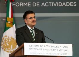 Informe de actividades del Rector del SUV, maestro Manuel Moreno Castañeda