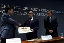 Conferencia magistral “La legitimidad democrática del juez constitucional y el efecto  de sus sentencias” a cargo del Dr. José Ramón Cossío Díaz, ministro de la Suprema  Corte de la Justicia de la Nación